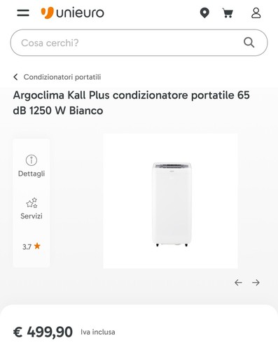 Climatizzatore portatile argo - climatizzatore,